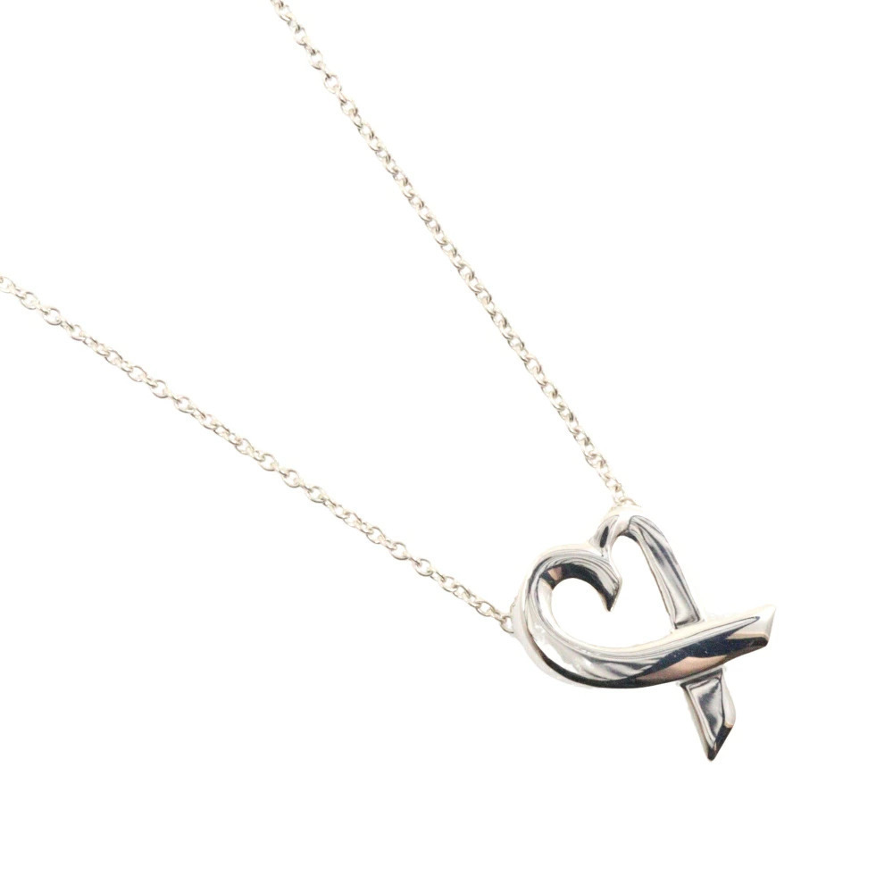 Tiffany Co Loving Heart Necklace Sterling Silver